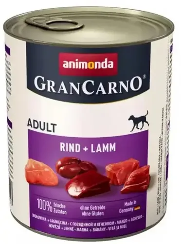 Консервы для собак Animonda GranCarno Adult с говядиной и ягненкой, 400 гр