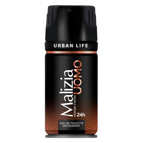 Парфюмированный дезодорант Malizia Uomo Edt Deo Spray Urban Life, 150 мл