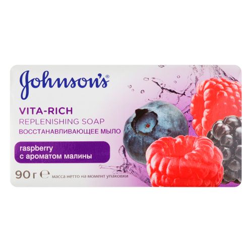 Мыло с экстр-ом Малины Johnson’s® body care Vita-Rich, 90 гр