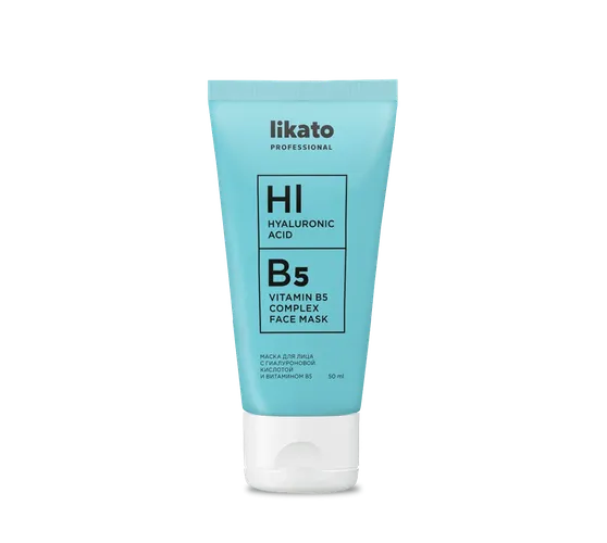 Маска для лица увлажняющая Likato Hyaluronic Acid Vitamin B5, 50 мл