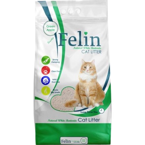 Наполнитель Felin Бентонитовый Green Apple, 10 л