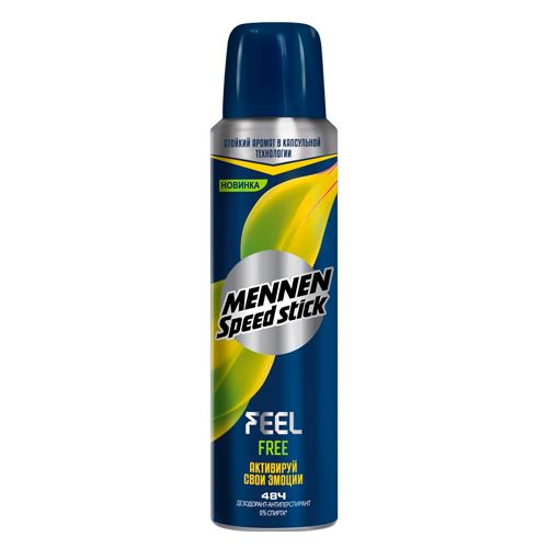 Дезодорант-антиперспиран Mennen Speed Stick Feel Free Spray, 150 мл