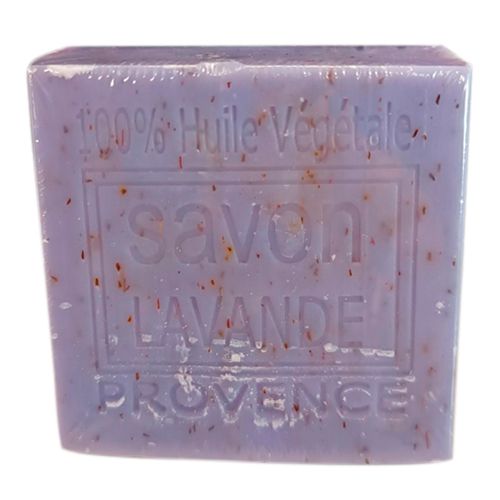 Мыло Lavender + exfoliating, with sweet Almond oil Square, 100 гр