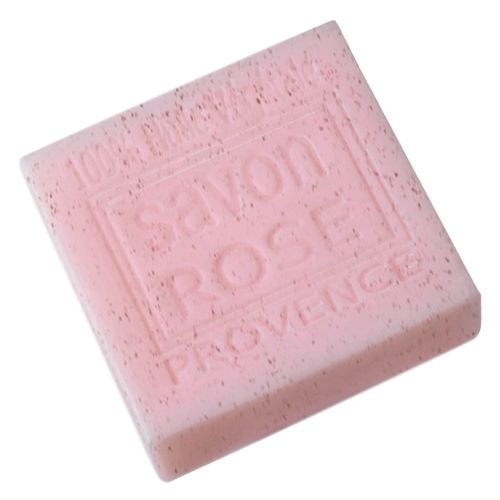 Мыло Rose + exfoliating with sweet Almond oil Square, 100 гр