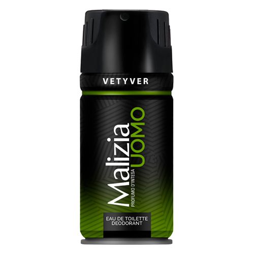 Парфюмированный дезодорант Malizia Uomo Edt Deo Spray Vetver, 150 мл