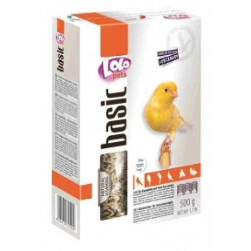 Полнорационный корм LoLo Pets Basic for Canary для канареек, 0.5 г