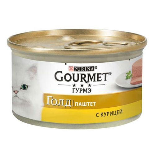 Влажный корм для кошек Gourmet Gold Паштет с курицей, 85 гр