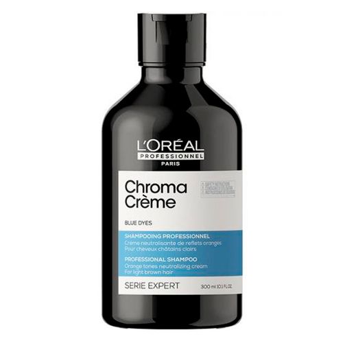 Шампунь-крем Serie Expert Chroma Creme с синим пигментом для нейтрализации оранжевого оттенка русых и светло-коричневых волос, 300 мл