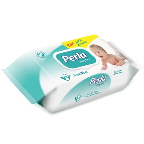 Влажные салфетки Perla Baby, 120 шт