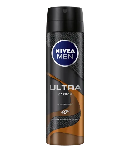 Дезодорант спрей Nivea Men Ultra Carbon, 150 мл