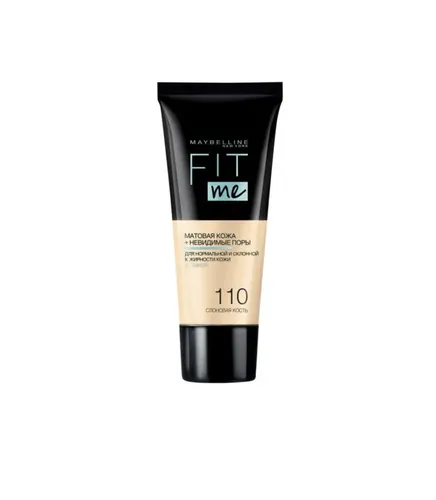 Тональный крем для лица Maybelline New York Fit Me, №-110-Слоновая кость, 30 мл