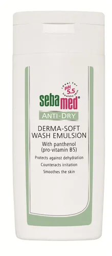 Мягкая очищающая эмульсия Sebamed Anti-Dry Derma-Soft Wash Emulsion, 200 мл