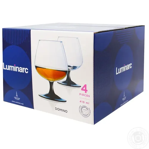 Набор бокалов для коньяка Luminarc Domino J3030, 4 шт, купить недорого