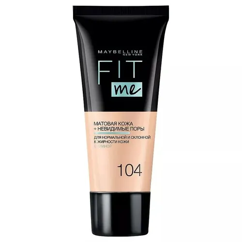 Тональный крем для лица Maybelline New York Fit Me, №-104-Ванильно-бежевый, 30 мл