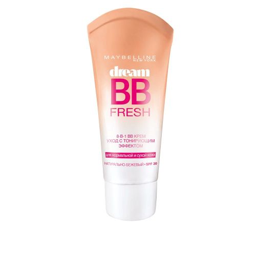 BВ Крем Maybelline New York Dream Fresh мгновенное сияние 8-в-1 spf 30, Натуральный