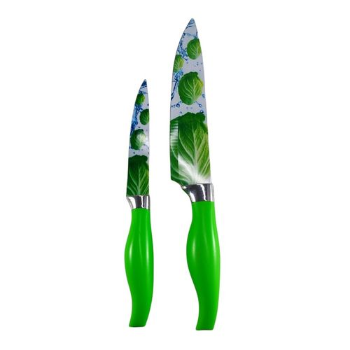 Набор ножей Kitchen knife 2010991954754, 2 шт, Зеленый, в Узбекистане