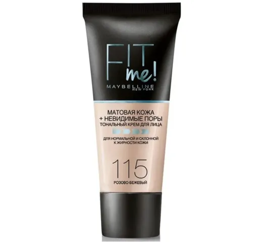 Тональный крем Maybelline New York Fit Me, №-115-Розово-бежевый, 30 мл