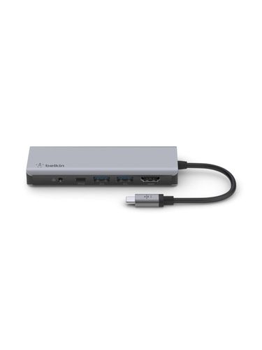 Многопортовый адаптер-концентратор Belkin USB-C 7-в-1, Серый, купить недорого