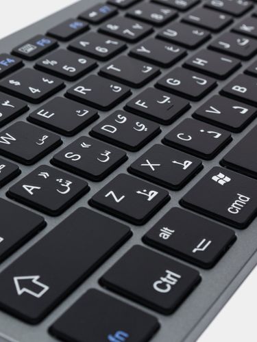 Беспроводная клавиатура с мышью арабский и английский шрифт Porodo, Тёмно-серый, sotib olish