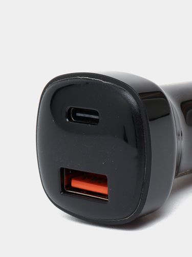 Автомобильное зарядное устройство в прикуривателе Acefast B4 66 W USB + Type-C, Черный, фото