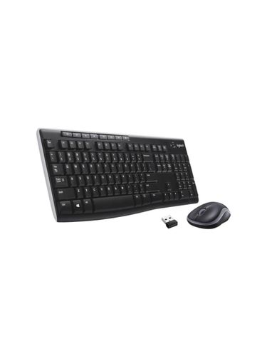 Беспроводная клавиатура и мышь Logitech mk270, Черный, купить недорого