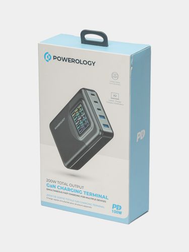 Зарядная док-станция Powerology, 200 w, Черный, фото