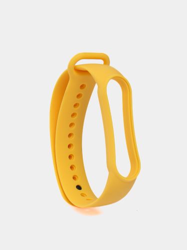 Cиликоновый ремешок для фитнес-браслета Xiaomi Mi Band 5/6, Желтый