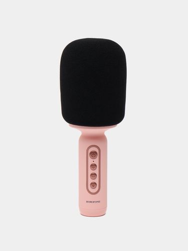 Детский микрофон Borofone, Розовый