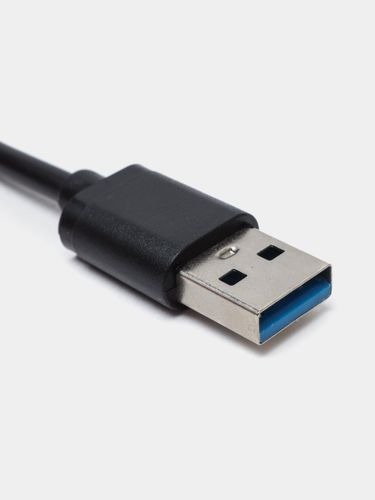 Переходник адаптер USB 3.0 HUB 4 порта, Черный, фото
