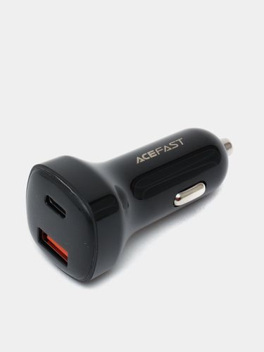 Автомобильное зарядное устройство в прикуривателе Acefast B4 66 W USB + Type-C, Черный
