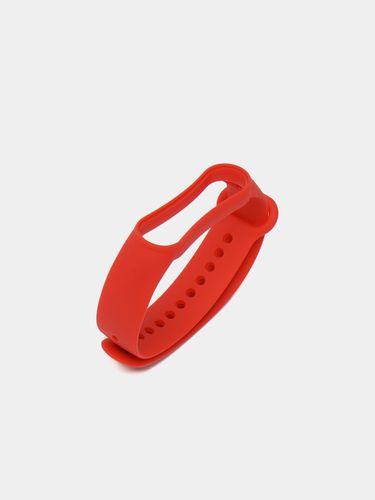 Cиликоновый ремешок для фитнес-браслета Xiaomi Mi Band 5/6, Красный, купить недорого