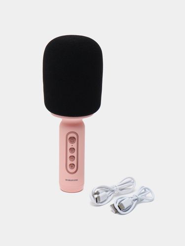 Детский микрофон Borofone, Розовый, купить недорого