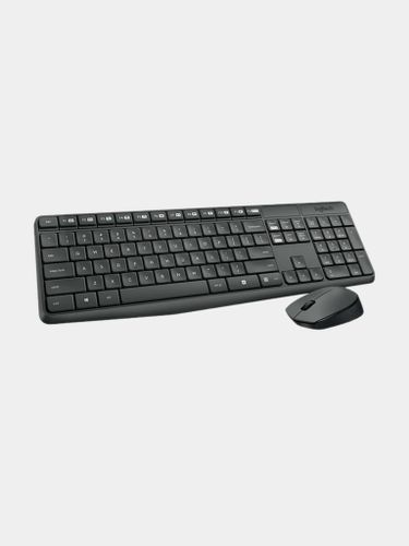 Беспроводная клавиатура и мышь Logitech MK235, Черный