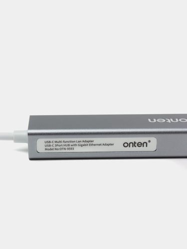 Адаптер с 3-портовым концентратором Onten Gigabit Ethernet USB, купить недорого