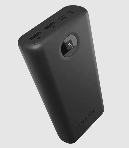 Внешний аккумулятор Powerology Quick Charge, 30000mAh, Черный