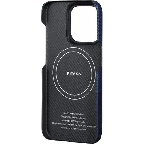 Чехол Pitaka MagEZ Case 4 для iPhone 15 Pro Max StarPeak, Синий, купить недорого