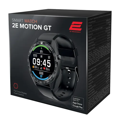Смарт-часы 2E Motion GT, 46 мм, Серебристо-черный, купить недорого