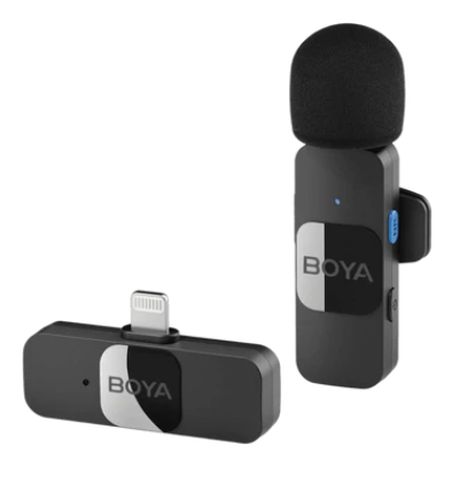 Микрофон Boya BY-V1 Ultracompact 2.4GHz Wireless Microphone System, Черный