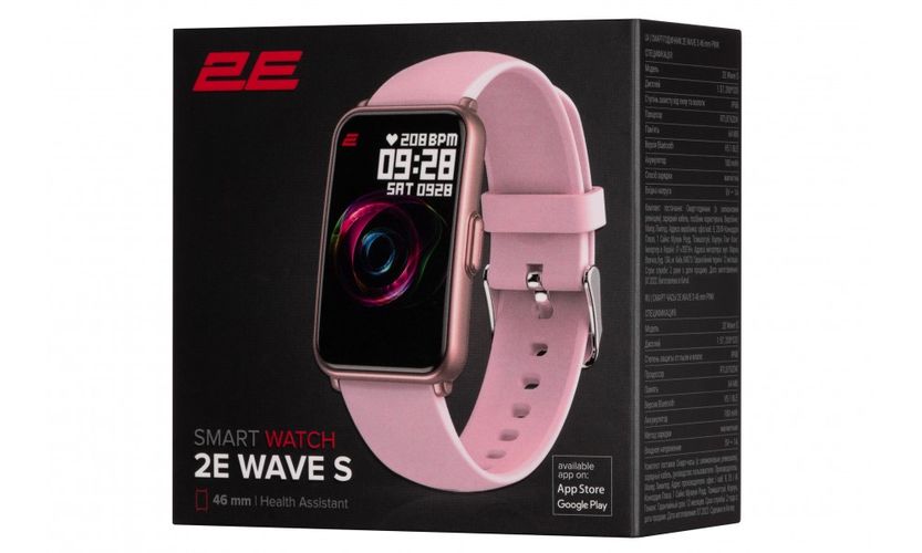 Смарт-часы 2E Wave S, 46 мм, Розовый, в Узбекистане