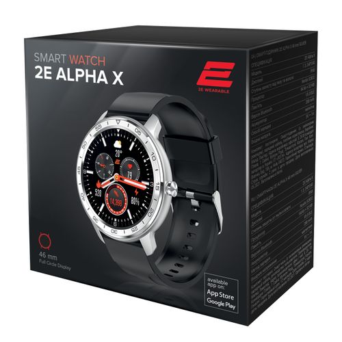 Смарт-часы 2E Alpha X, 46 мм, Серебристый, в Узбекистане
