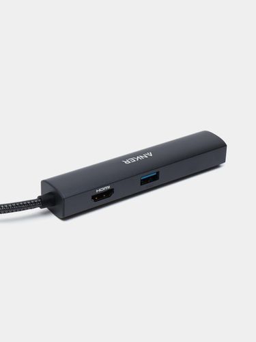 USB-хаб адаптер Anker PowerExpand+ 5-in-1 USB-C Ethernet Hub, Серый, купить недорого