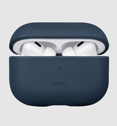 Чехол Uniq Terra Leather Case For AirPods Pro 2, Голубой