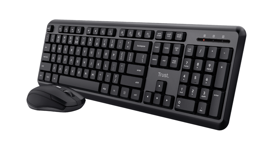Комплект беспроводной клавиатуры и мыши Trust Combo Ody Silent WL, купить недорого