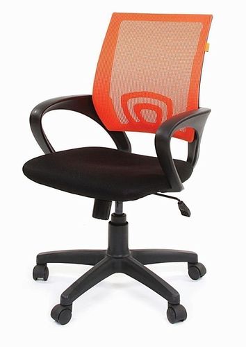 Офисное кресло на роликах Chairman 696, Оранжево-черный