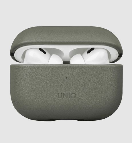 Чехол Uniq Terra Leather Case For AirPods Pro 2, Зеленый