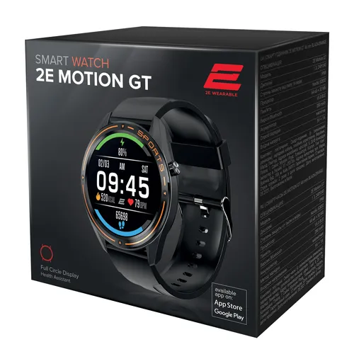 Смарт-часы 2E Motion GT, 46 мм, Оранжево-черный, купить недорого