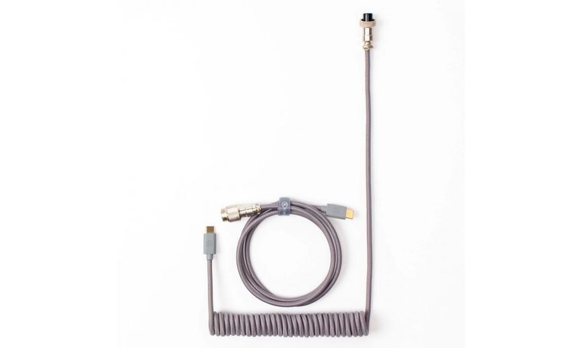 Кабель Keychron Type-A/Type-C Coiled Cable, Серый