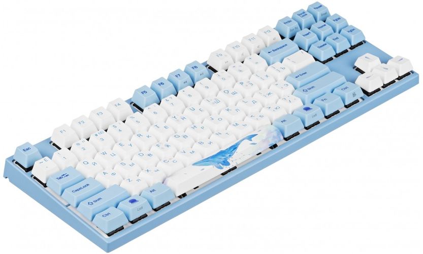 Клавиатура Varmilo VEM87 Sea Melody EC V2 Ivy, Разноцветный, купить недорого