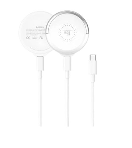 Зарядное беспроводное устройство Remax RP-W50 Magnetic Wireless Charger, 15 Вт, Белый