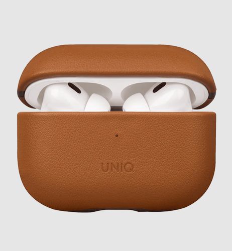 Чехол Uniq Terra Leather Case для AirPods Pro 2, Toffee Brown